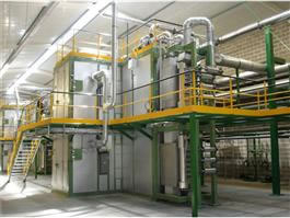 Continuous furnace for pre-oxidation