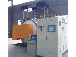 Vacuum furnace for diffusion welding / vacuum furnace for hot pressing